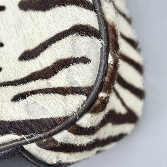 Prada Vintage Zebra Design Pony Hair Shoulder Bag - Picture 5 of 16